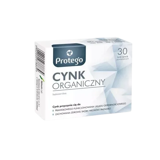 PROTEGO CYNK ORGANICZNY: 30 tabletek