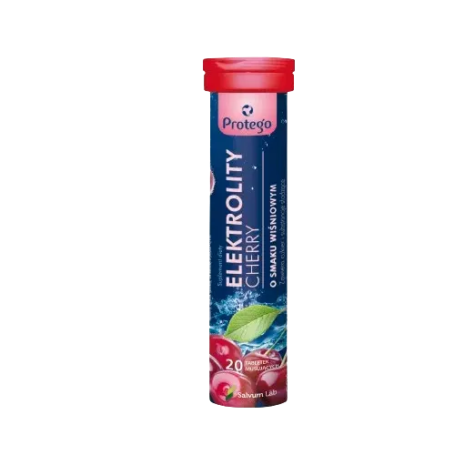 PROTEGO ELEKTROLITY CHERRY: 20 tabletek musujących