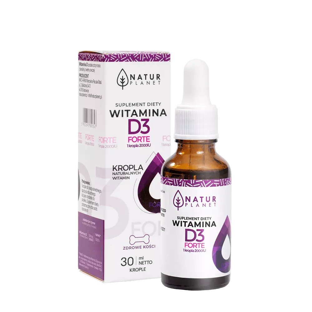 WITAMINA D3 FORTE 2000 IU: 30 ml krople
