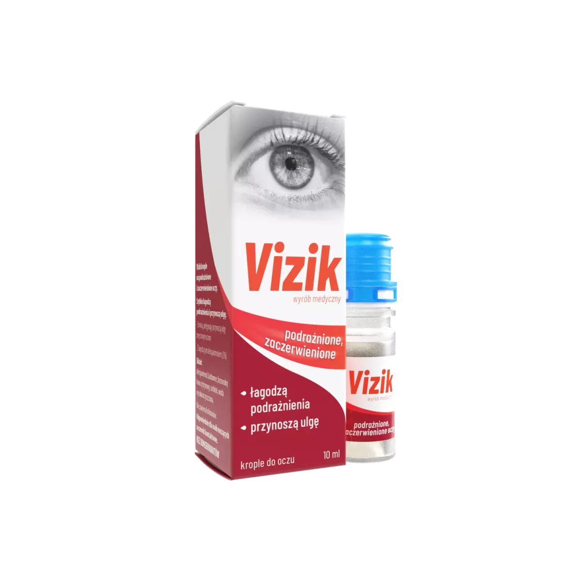 VIZIK KROPLE NA PODRAŻNIONE: I ZACZERWIENIONE OCZY 10 ml