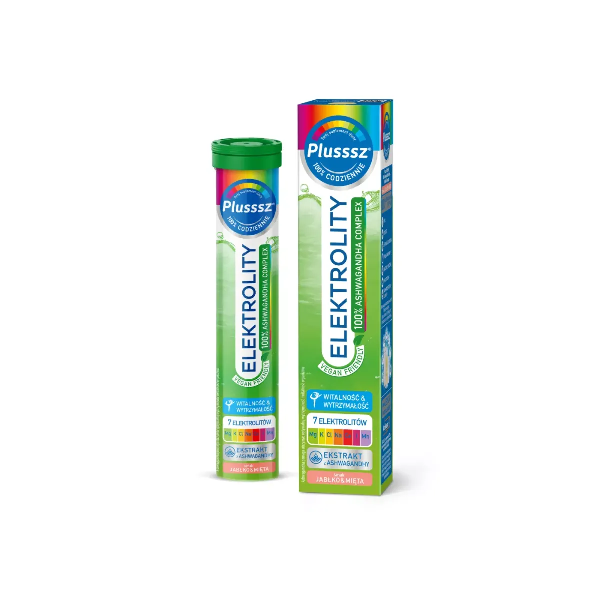 PLUSSSZ ELEKTROLITY 100% ASHWAGANDHA COMPLEX: 24 tabletki musujące