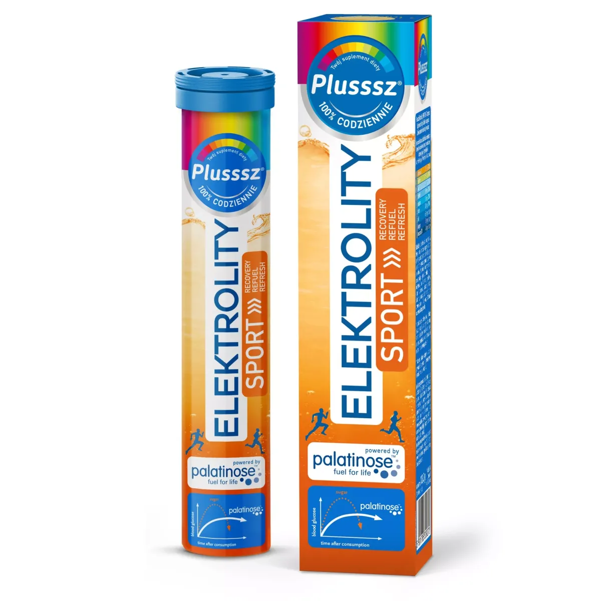 PLUSSSZ ELEKTROLITY SPORT 100% COMPLEX 24 tabletki musujące