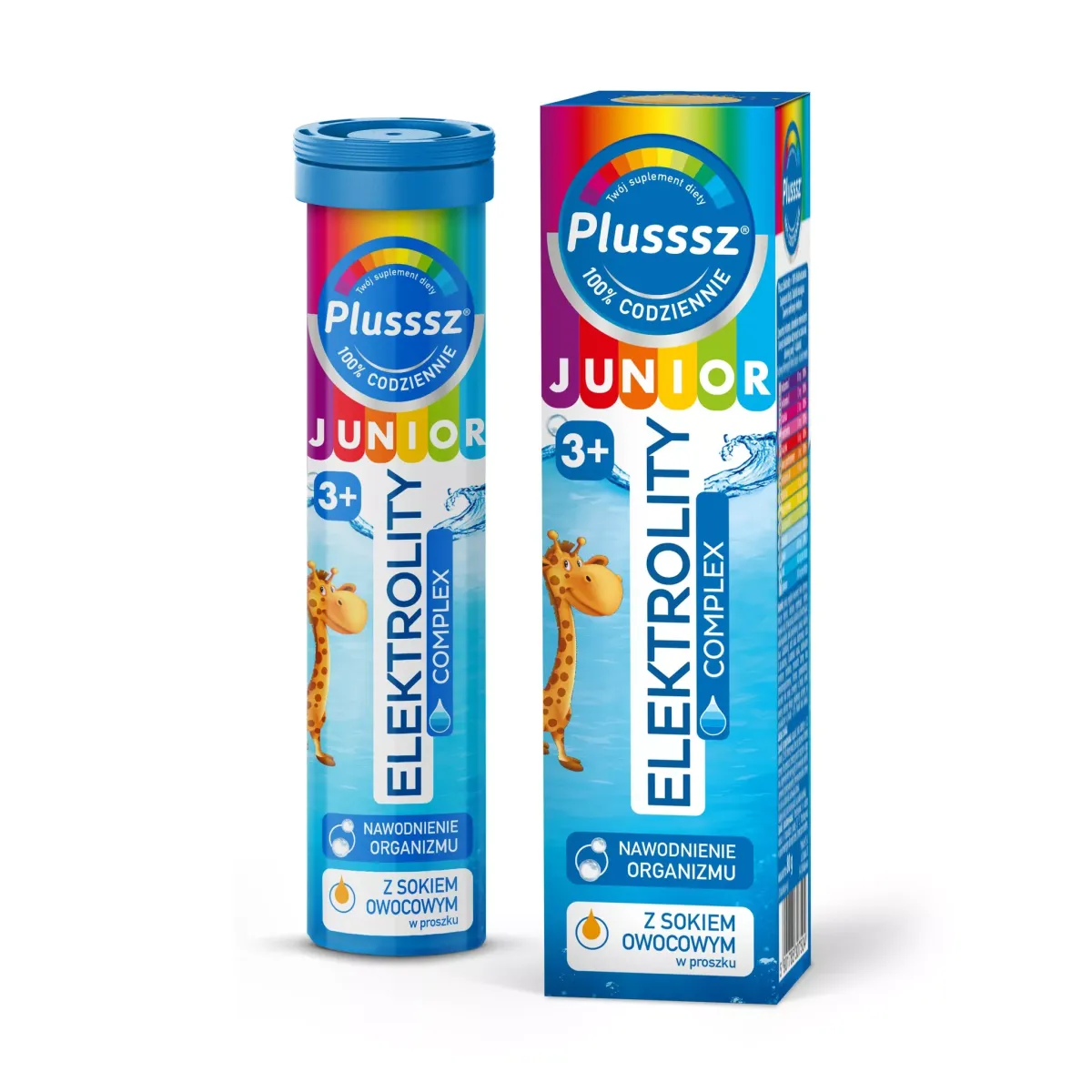 PLUSSSZ JUNIOR ELEKTROLITY COMPLEX 20 tabletek musujących