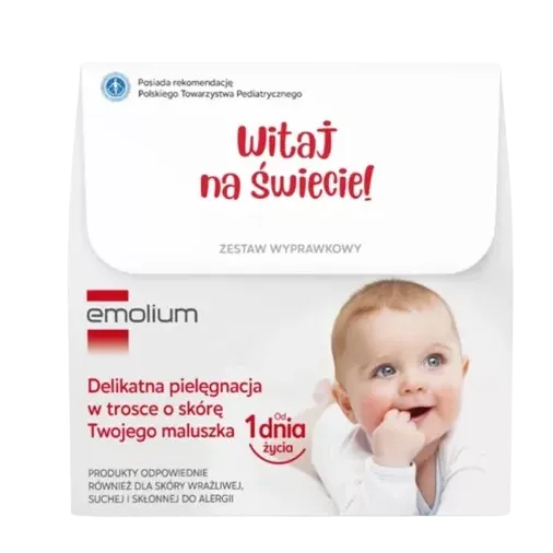 EMOLIUM DERMOCARE ZESTAW EMULSJA DO KĄPIELI 400 ml, EMULSJA DO CIAŁA 400 ml, KREM NAWILŻAJĄCY 75 ml