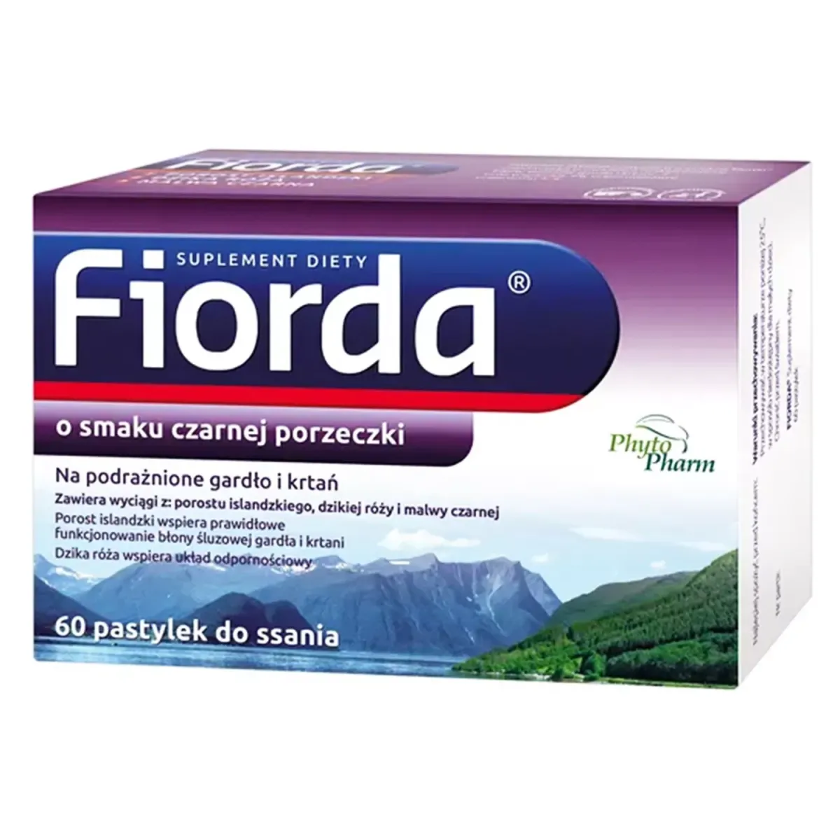 FIORDA O SMAKU CZARNEJ PORZECZKI 60 pastylek
