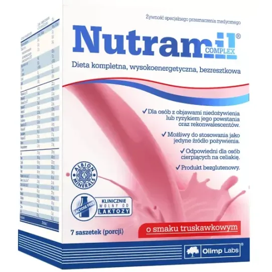NUTRAMIL COMPLEX: SMAK TRUSKAWKOWY 7 saszetek