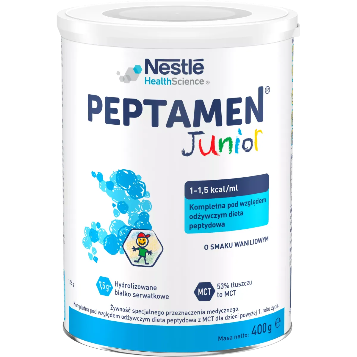 PEPTAMEN JUNIOR SMAK WANILIOWY 400g