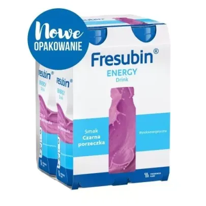 FRESUBIN ENERGY DRINK SMAK CZARNEJ PORZECZKI 4 x 200 ml