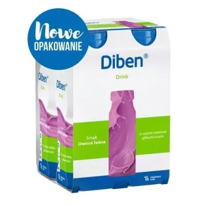 DIBEN DRINK SMAK OWOCÓW LEŚNYCH 4 x 200 ml
