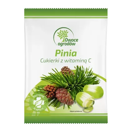 OWOCE OGRODÓW PINIA  CUKIERKI Z WITAMINĄ C 50 g