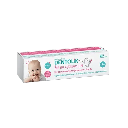DENTOLIK ŻEL NA ZĄBKOWANIE: 15 ml
