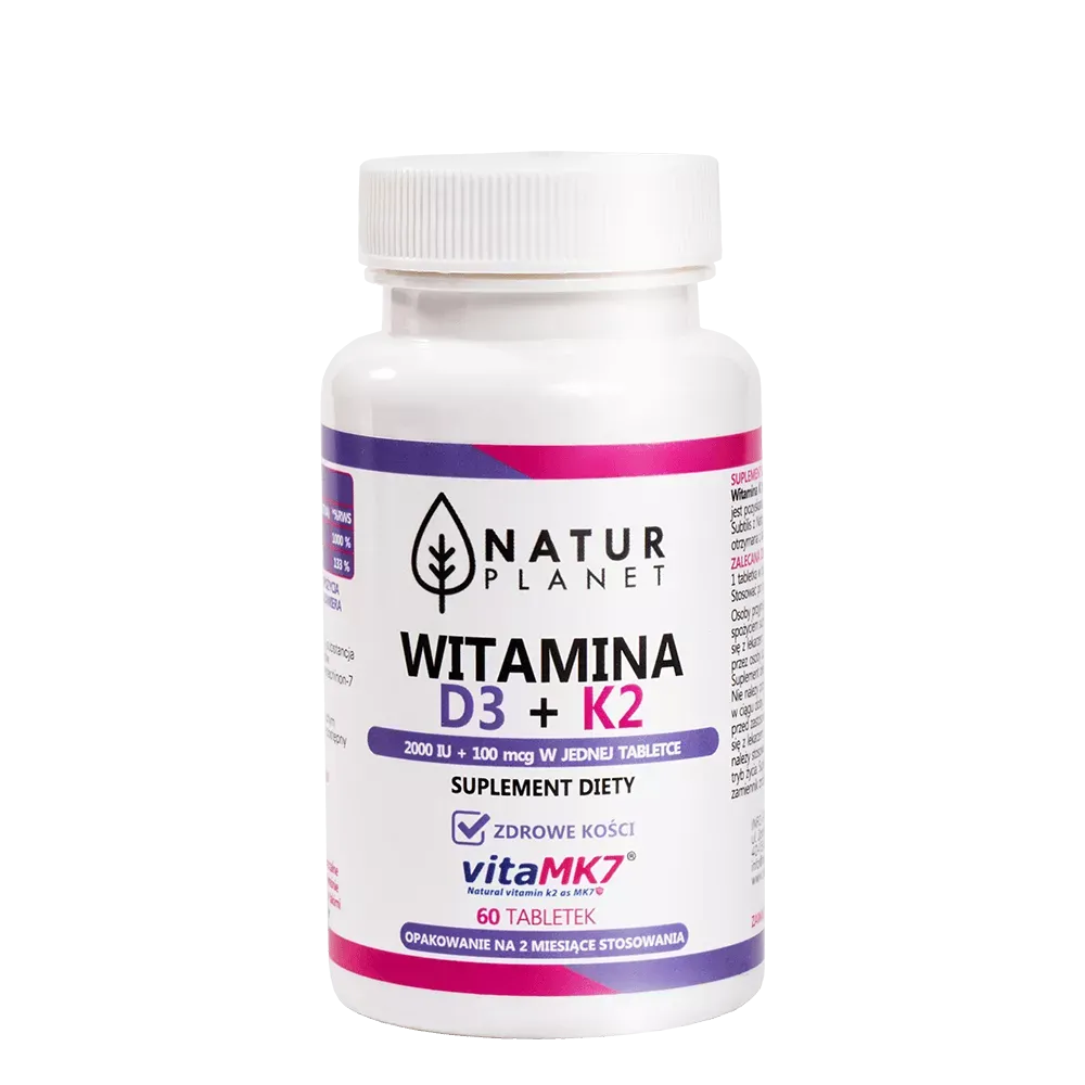 WITAMINA D3 + K2 60 tabletek