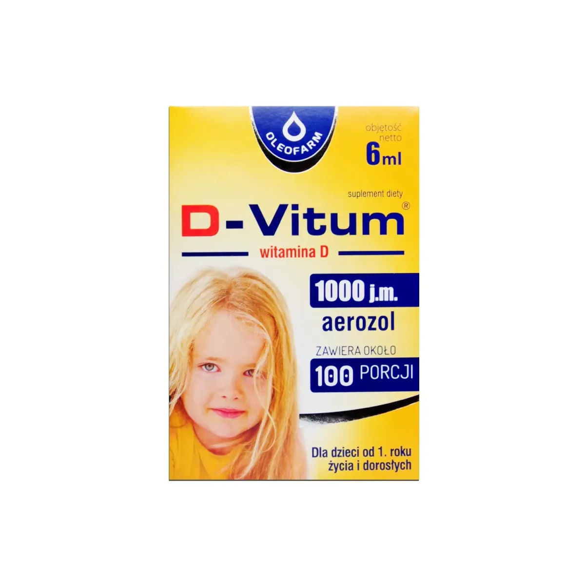 D-VITUM 1000 j.m. 6 ml aerozol