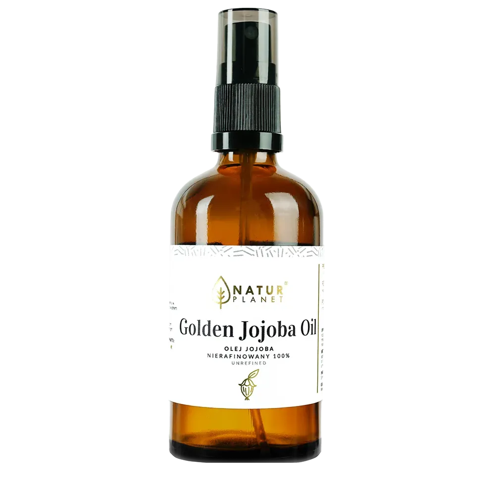 NATUR PLANET OLEJ JOJOBA NIERAFINOWANY 100% GOLDEN JOJOBA OIL 100 ml
