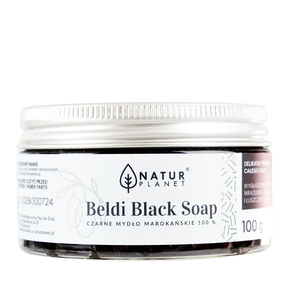 NATUR PLANET CZARNE MYDŁO MAROKAŃSKIE BELDI BLACK SOAP 100 ml