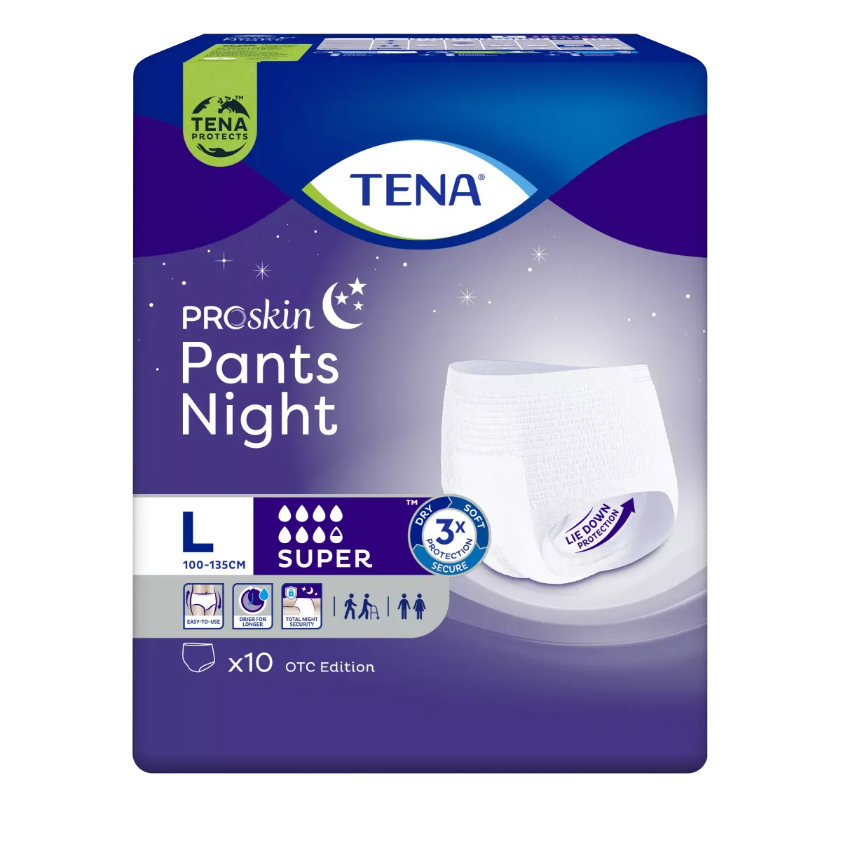 TENA Pants ProSkin Super Night L x 10 szt.