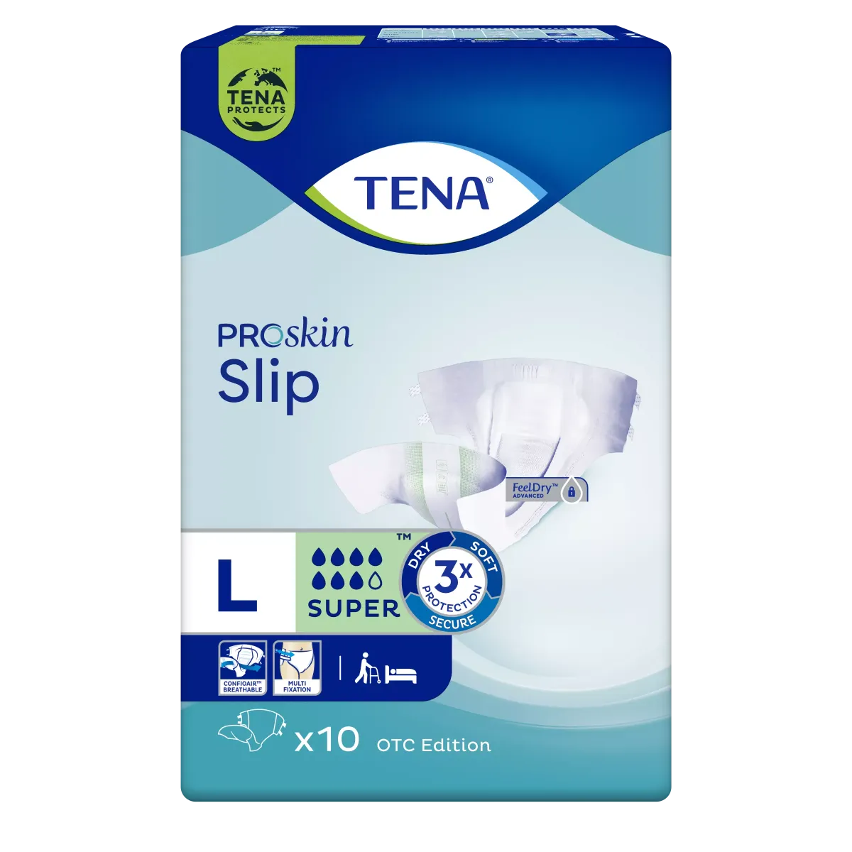 TENA SLIP ProSkin Super L x 10 szt.