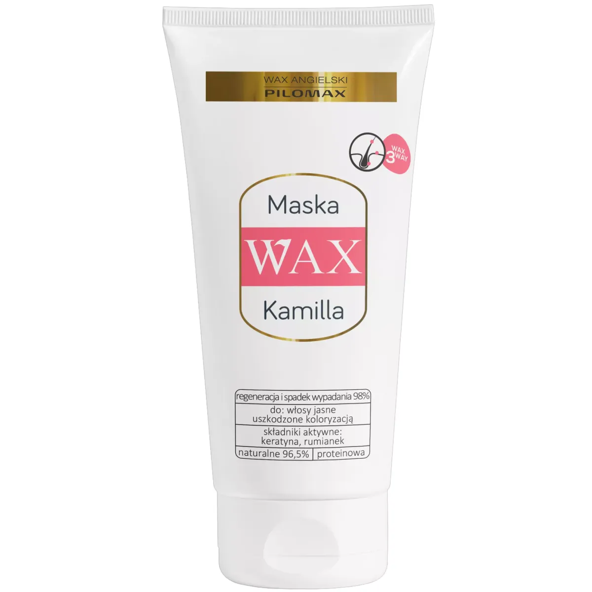 MASKA WYGŁADZAJĄCA I NAWILŻAJĄCA DO WŁOSÓW FARBOWANYCH JASNYCH WAX KAMILLA 200 ml