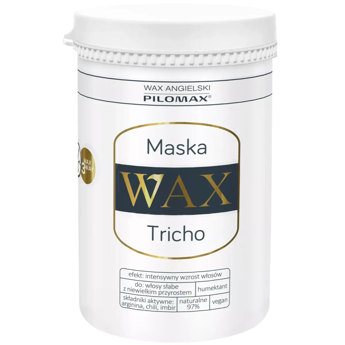 MASKA PRZYSPIESZAJĄCA WZROST WŁOSÓW I POROST NOWYCH WAX TRICHO 480 ml