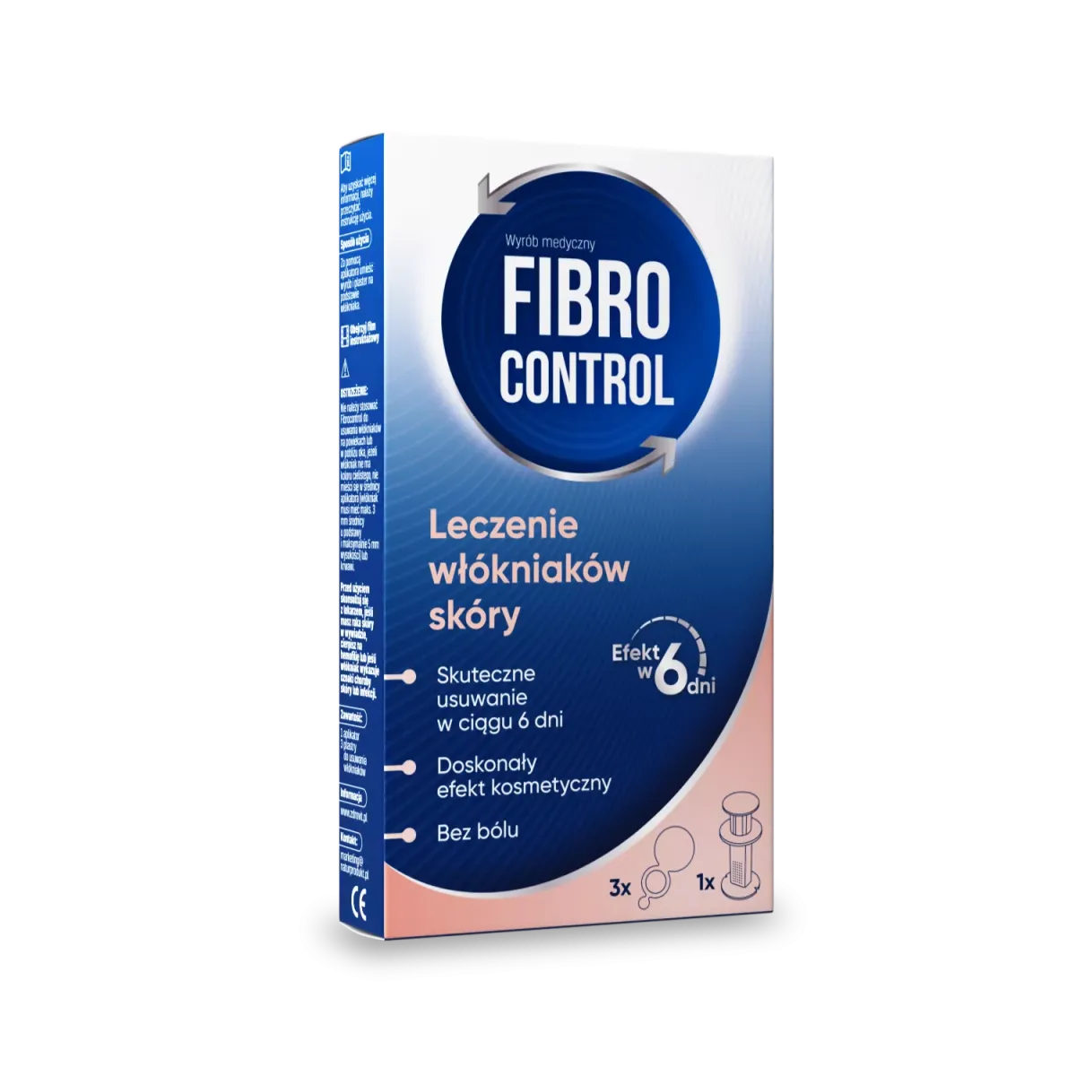 FIBROCONTROL LECZENIE WŁÓKNIAKÓW SKÓRY 3 plastry