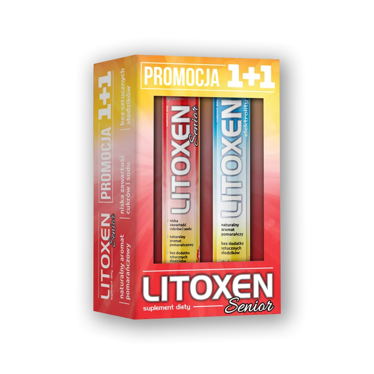 LITOXEN SENIOR ZESTAW 1+1: (2x20 tabl. musujących)