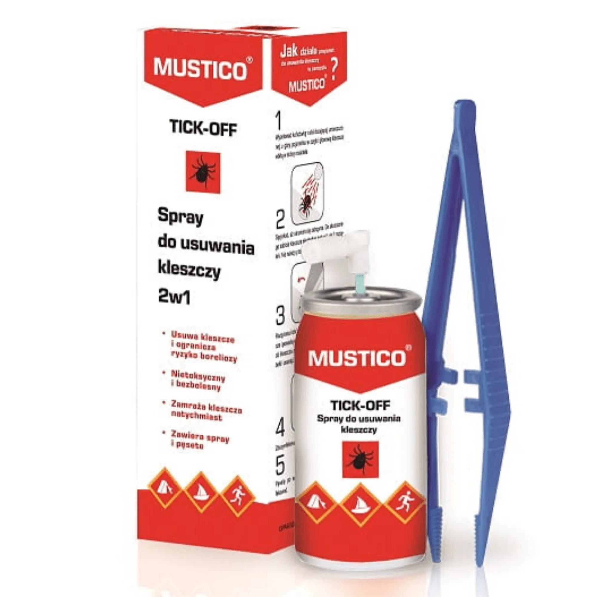 MUSTICO TICK-OFF SPRAY DO USUWANIA KLESZCZY 8 ml