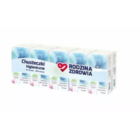 RODZINA ZDROWIA CHUSTECZKI HIGIENICZNE 10 x 10 sztuk