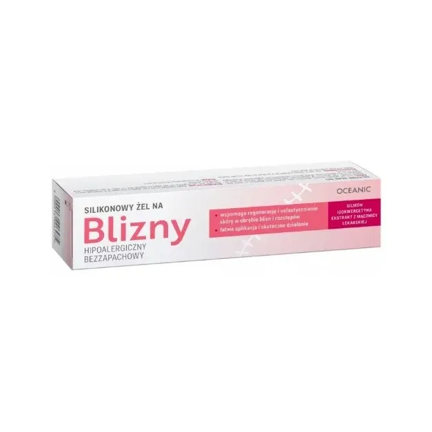 OCEANIC SILIKONOWY ŻEL NA BLIZNY BEZZAPACHOWY, HIPOALERGICZNY 30 g