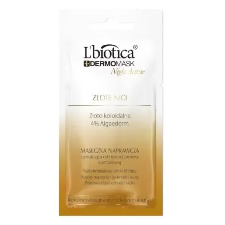 L'BIOTICA DERMOMASK NIGHT ACTIVE ZŁOTE NICI 12 ml