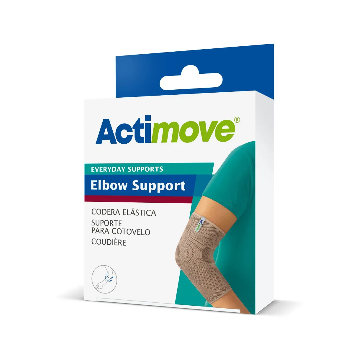 ACTIMOVE EVERYDAY SUPPORTS OPASKA NA ŁOKIEĆ rozm. L (26-29 cm) kolor beżowy 1 sztuka