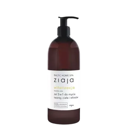 ZIAJA BALTIC HOME SPA WITALIZACJA ŻEL 3w1 DO MYCIA TWARZY, CIAŁA I WŁOSÓW 500 ml