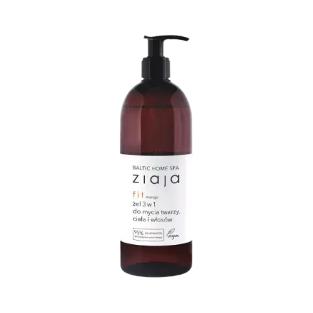 ZIAJA SPA FIT ŻEL 3 W 1 DO MYCIA TWARZY, CIAŁA I WŁOSÓW 500 ml