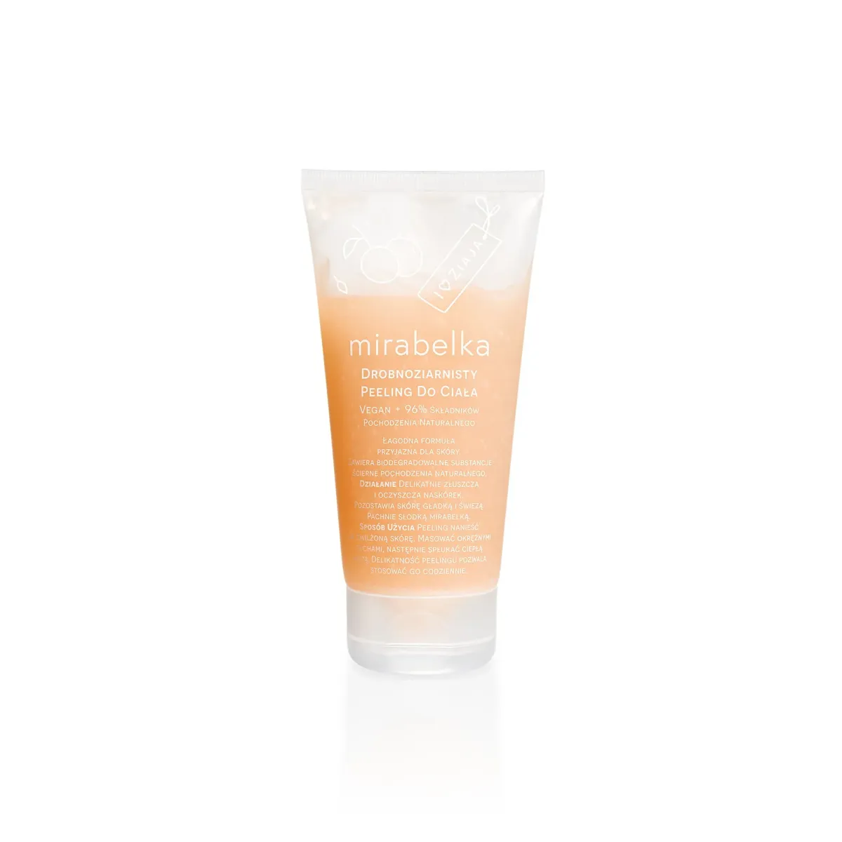 ZIAJA MIRABELKA DROBNOZIARNISTY PEELING DO CIAŁA 160 ml