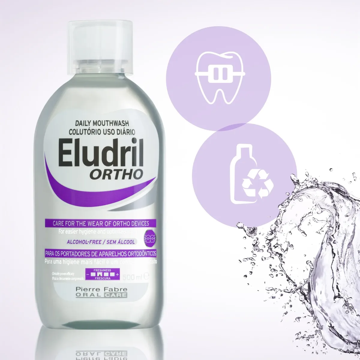 ELUDRIL ORTHO PŁYN DO PŁUKANIA JAMY USTNEJ 500 ml