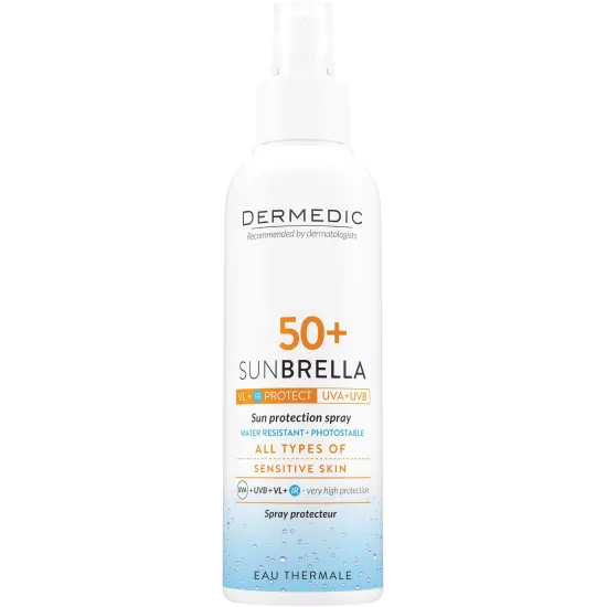 DERMEDIC SUNBRELLA SPRAY OCHONNY SPF 50+ 150 ml + GRATIS
