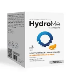 HYDROME ELEKTROLITY 10 saszetek o smaku pomarańczowym