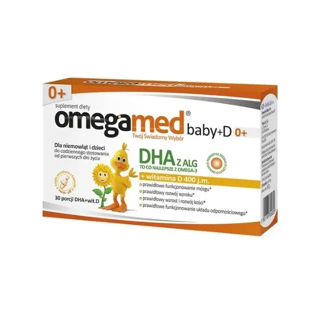OMEGAMED BABY + D 0+ 30 kapsułek twist-off