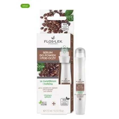 FLOSLEK SERUM DO POWIEK I POD OCZY ZE ŚWIETLIKIEM I KOFEINĄ: 15 ml