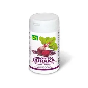 KONCENTRAT BURAKA Z ŻELAZEM I WITAMINĄ C 60 kapsułek
