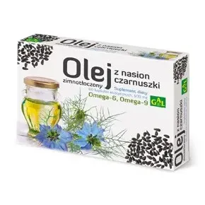 ZIMNOTŁOCZONY OLEJ Z NASION CZARNUSZKI 60 kapsułek