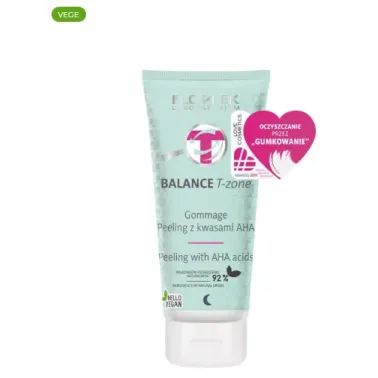 FLOSLEK BALANCE T-ZONE Gommage Peeling z kwasami AHA 125g