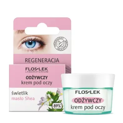 Floslek Odżywczy krem pod oczy świetlik masło Shea 15 ml