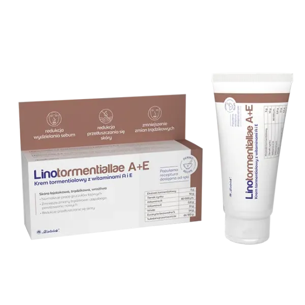 LINOTORMENTIALLAE A+E KREM TORMENTIOLOWY Z WITAMINAMI A I E 50 g