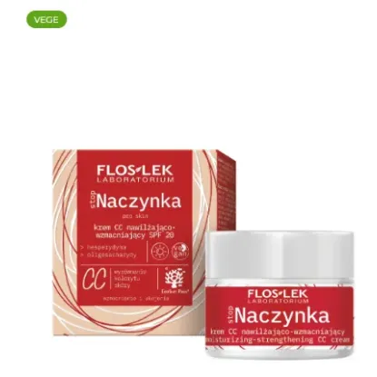FLOSLEK stopNACZYNKA Krem CC nawilżająco-wzmacniający SPF 20 50 ml