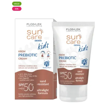 FLOSLEK SUN CARE Derma KIDS Krem PREBIOTIC SPF 50+ od 1. dnia życia 50 ml