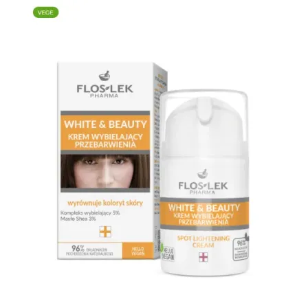 FLOSLEK WHITE & BEAUTY Krem wybielający przebarwienia 50 ml