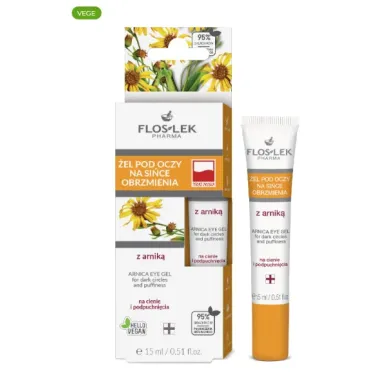 FLOSLEK Żel pod oczy na sińce, obrzmienia z arniką 15 ml