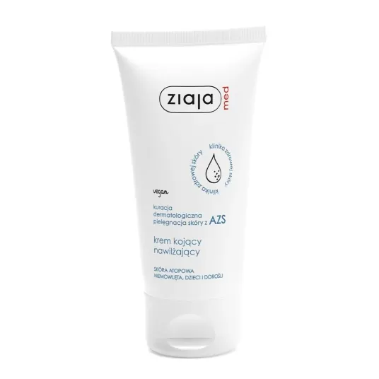 ZIAJA MED KURACJA DERMATOLOGICZNA PIELĘGNACJA SKÓRY Z AZS KREM KOJĄCY NAWILŻAJĄCY 50 ml