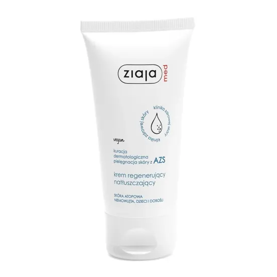ZIAJA MED KURACJA DERMATOLOGICZNA PIELĘGNACJA SKÓRY Z AZS KREM REGENERUJĄCY NATŁUSZCZAJĄCY 50 ml