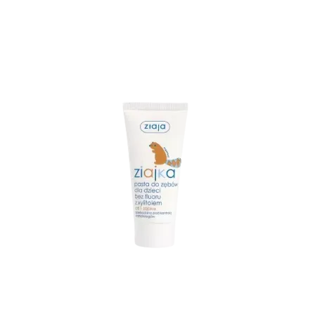 ZIAJA ZIAJKA PASTA DO ZĘBÓW DLA DZIECI BEZ FLUORU Z XYLITOLEM 50 ml